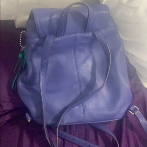 Coach leather backpack